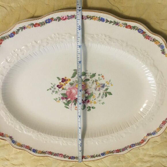 Vintage Old Staffordshire Johnson Bros England MARLOW Medium Serving Platter - Picture 12 of 14